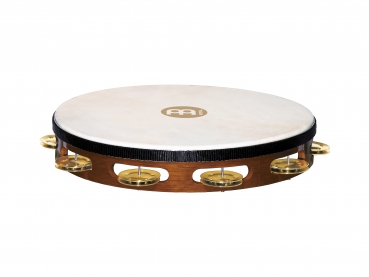 Meinl Percussion TAH1B-AB Traditionelles Ziegenfell Holz-Tambourine