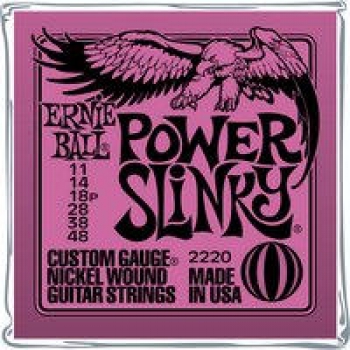Ernie Ball EB2220 Power Slinky Nickel Wound E-Gitarren Saiten Satz