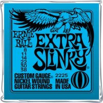 Ernie Ball EB2225 Extra Slinky Nickel Wound E-Gitarren Saiten Satz