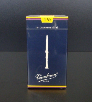 Vandoren Classic Blue Blätter 1.5 Boehm Bb-Klarinette 10er Packung