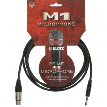 M1FP1K prime microphone cable with KLOTZ XLR to jack unbalanced 5m