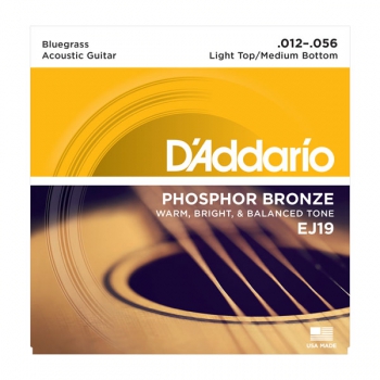 Daddario EJ19 Phosphor Bronze Bluegrass 12-56