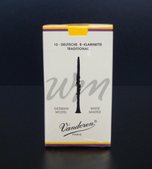 Vandoren White Master Reeds 1.5 for German Bb-Clarinet 10 pack