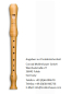 Preview: Mollenhauer 1003 Sopranblockflöte Student, german single hole