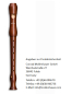 Preview: Mollenhauer 1003D Sopranblockflöte Student, german single hole
