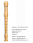 Preview: Mollenhauer 1042 Sopranblockflöte Birnbaum natur, barock Doppelloch