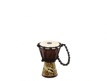 Meinl Percussion African Style Mini Djembe Dark Serpent Design 4 1/2" x 8"