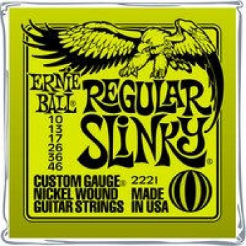 Ernie Ball EB2221 Regular Slinky Nickkel Wound Electric Guitar String Set