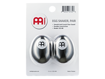 Meinl Percussion ES2-BK Plastic Egg Shakers schwarz