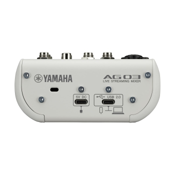Yamaha AG03MK2 live streaming mixer white