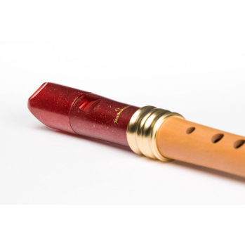 Preview: Mollenhauer 1119R Soprano Recorder Adri's Dream Flute Wood/Plastic Red, Baroque Double Hole