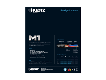 Klotz M1KB1FM0500 microphone cable 5m