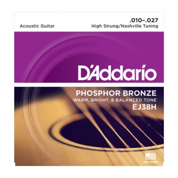 Daddario EJ38H Phosphor Bronze High Strung/Nashville Tuning 10-27