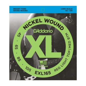 Daddario EXL165 Nickel Wound Bass Custom Light 45-105 Long Scale