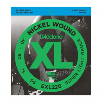 Daddario EXL220 Nickel Wound Bass Super Light 40-95 Long Scale