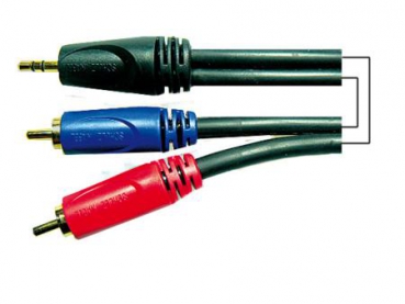 Schulz Kabel GRCA 32 RCA / mini plugs adapter cable 3m