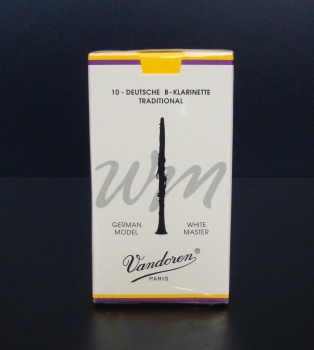 Vandoren White Master Reeds 4.5 for German Bb-Clarinet 10 pack