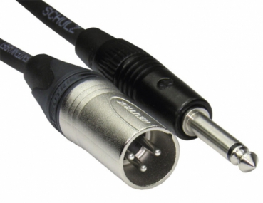 Schulz Kabel NTZ 1 XLR to mono plug audio cable 1m