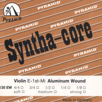 Pyramid 130E Syntha-core E-1st-Mi Plain Steel 4/4 Violin