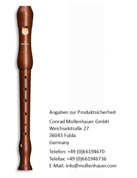 Mollenhauer 1003D Sopranblockflöte Student, german single hole