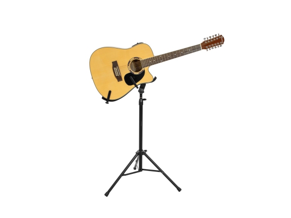 Dimavery Gitarrenhalter / Spielständer für Akustik und Elektrische Gitarre