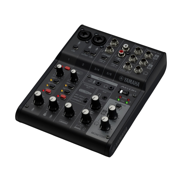 Yamaha AG06 MK2 live streaming mixer schwarz