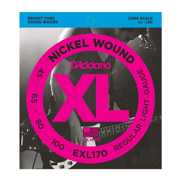 Daddario EXL170-5 Nickel Wound 5-String Bass Light 45-130 Long Scale